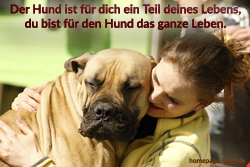 Foto mit Hundespruechen